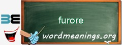 WordMeaning blackboard for furore